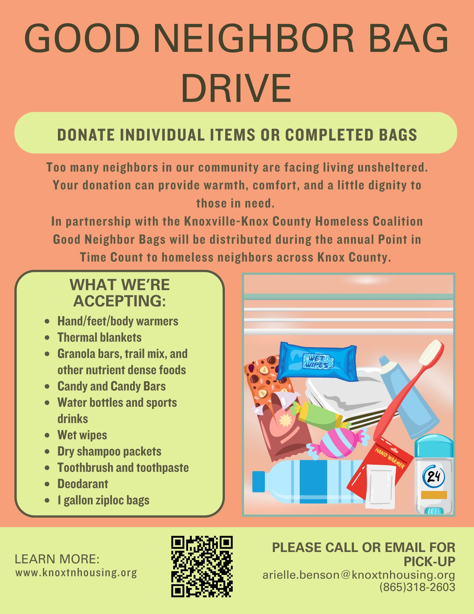 Good Neighbor Bag Info Flyer